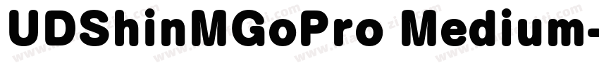 UDShinMGoPro Medium字体转换